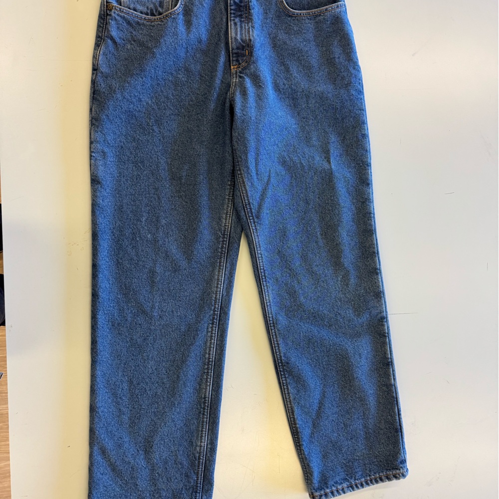 Carhartt Men's Lined Blue Denim Jeans - Classic Straight Fit